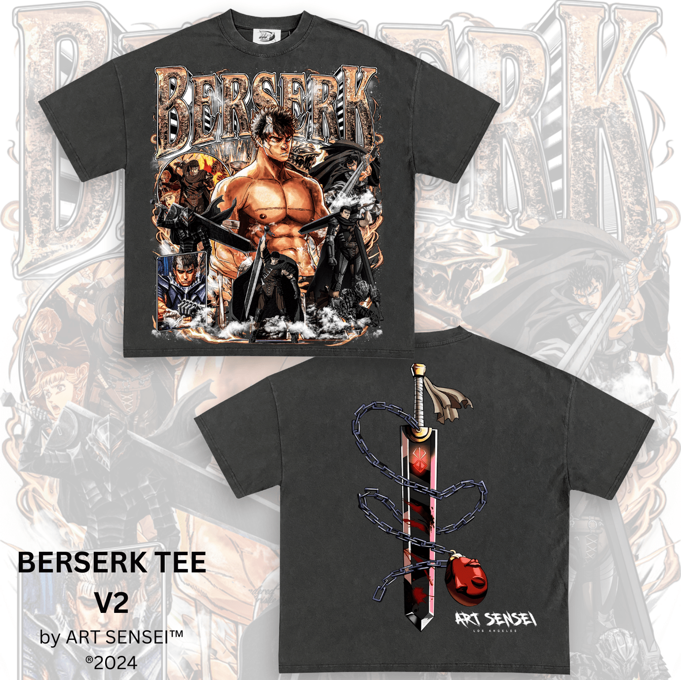 Art Sensei BERSERK TEE V2 DOUBLE SIDE PRINT