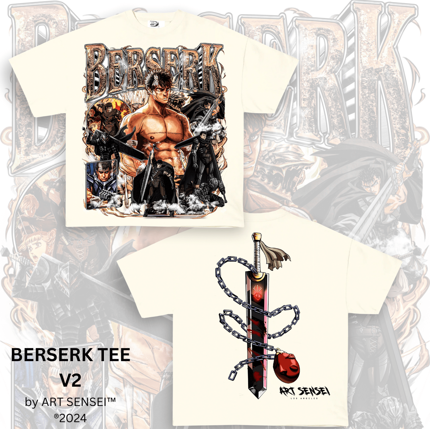 Art Sensei BERSERK TEE V2 DOUBLE SIDE PRINT