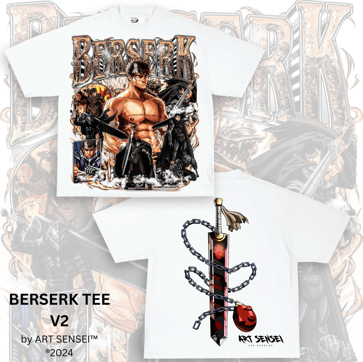 Art Sensei BERSERK TEE V2 DOUBLE SIDE PRINT