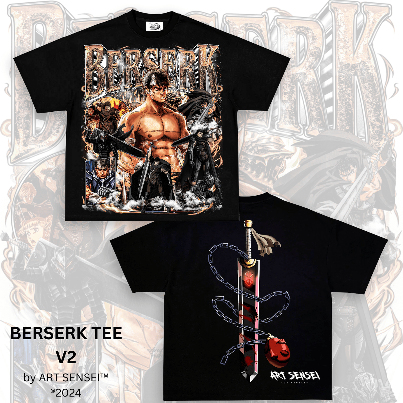 Art Sensei BERSERK TEE V2 DOUBLE SIDE PRINT