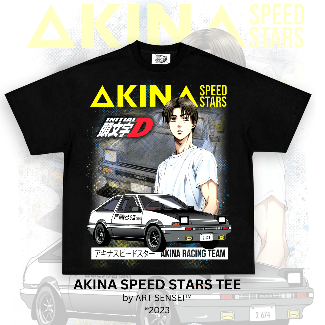 Art Sensei BLACK / S AKINA SPEED STARS TEE