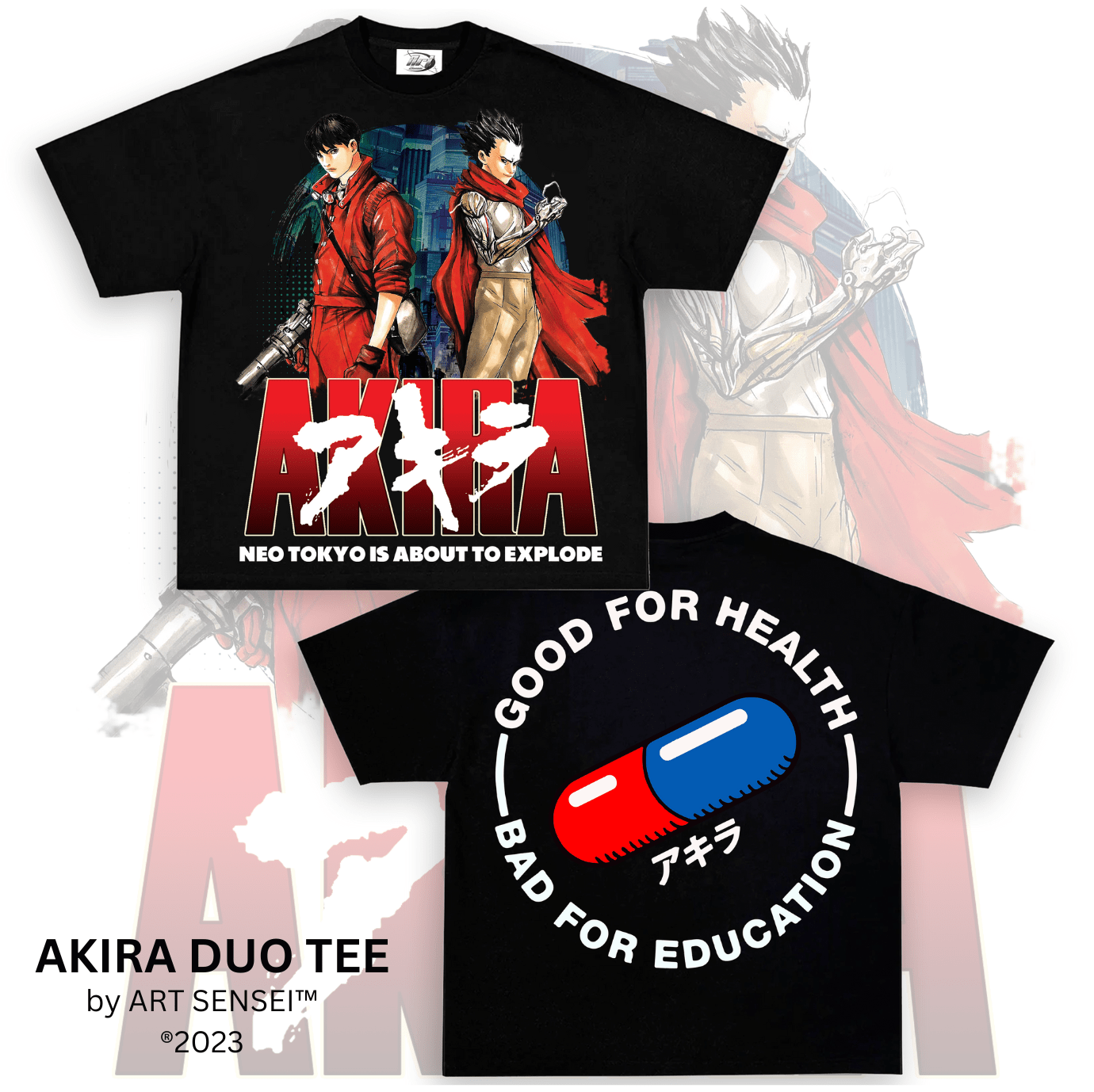 Art Sensei BLACK / S AKIRA DUO DOUBLE SIDE PRINT