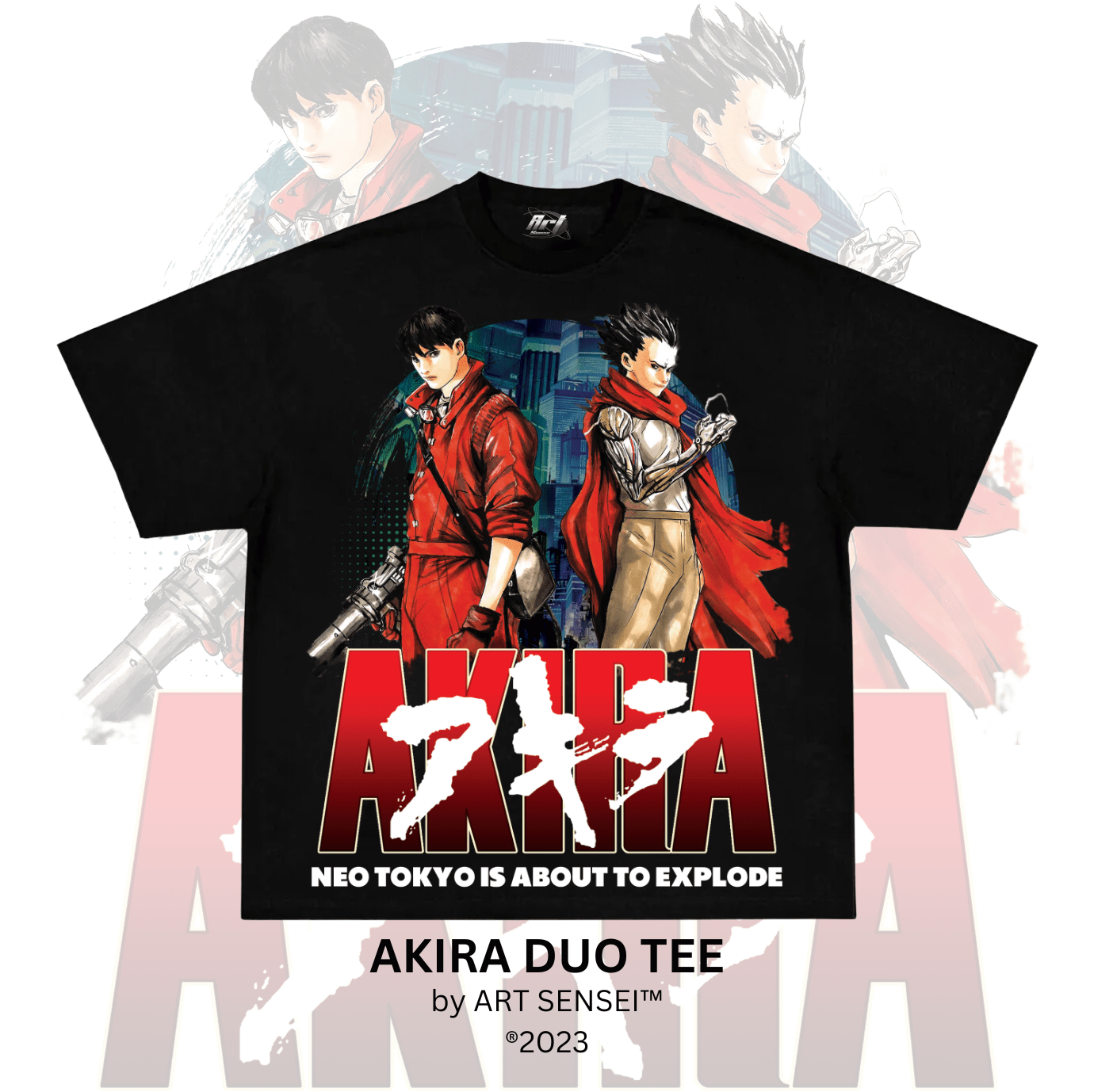 Art Sensei BLACK / S AKIRA DUO TEE SINGLE PRINT