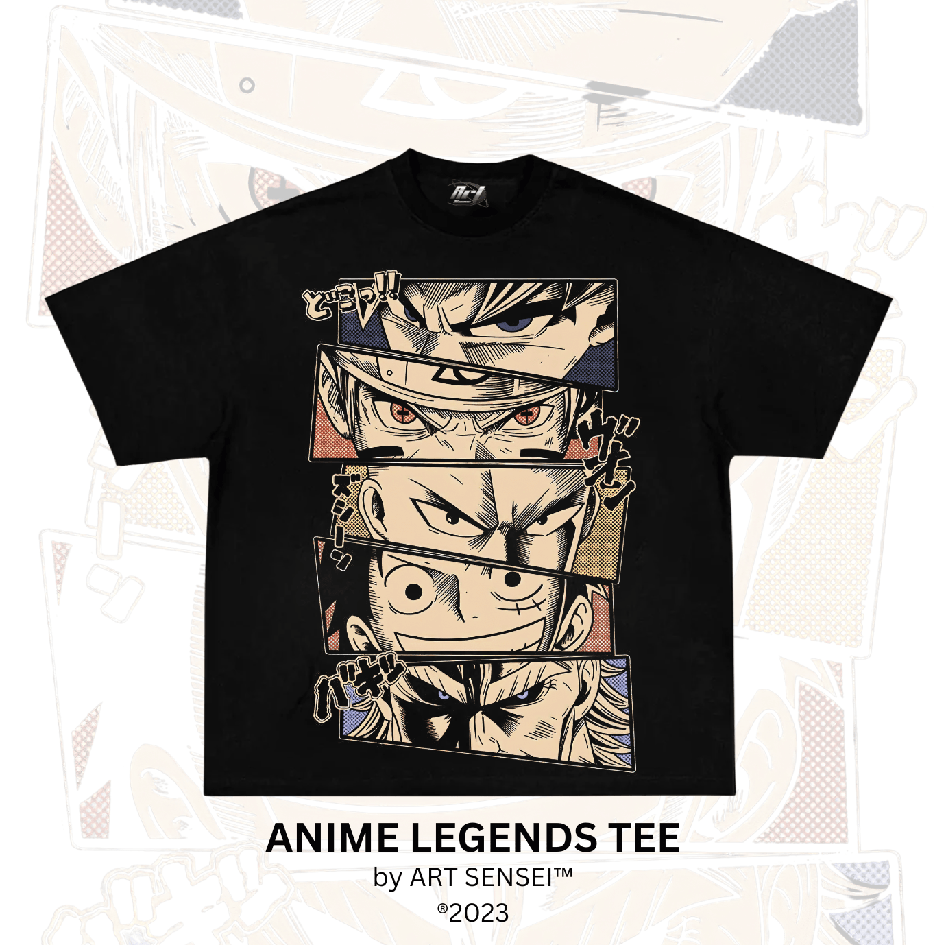 Art Sensei BLACK / S ANIME LEGENDS TEE (B)