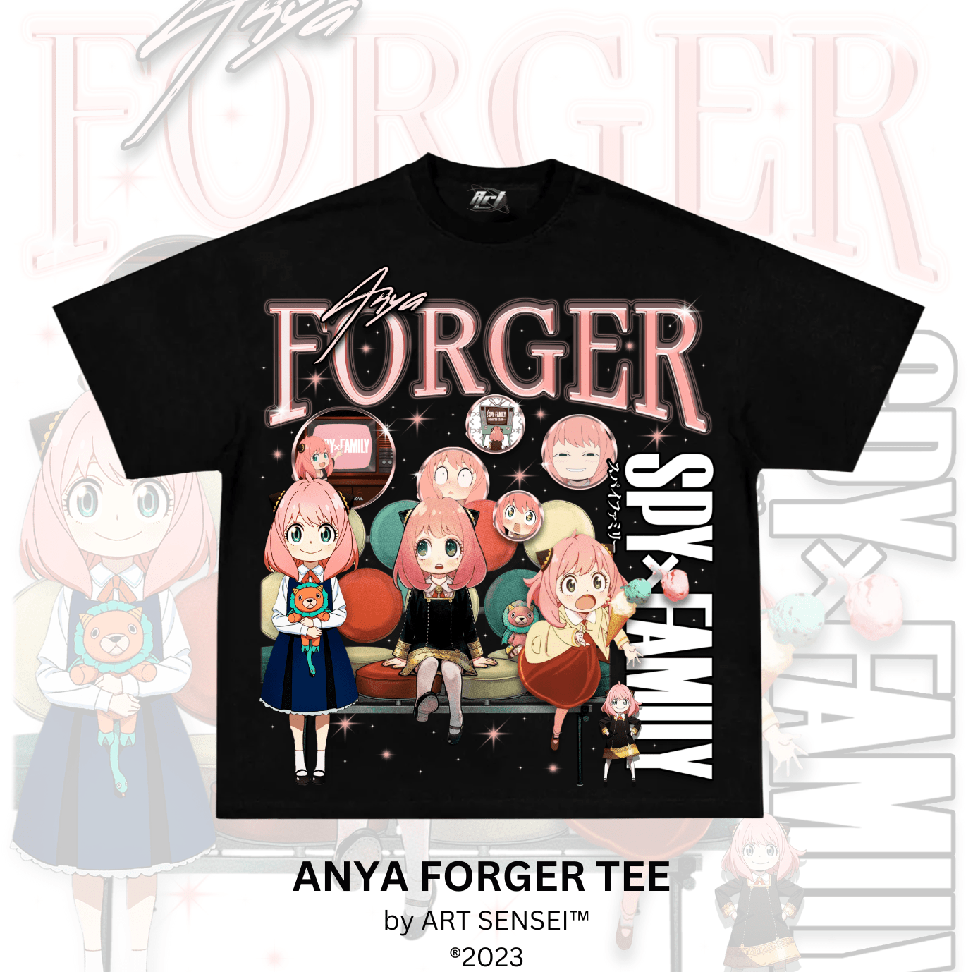 Art Sensei BLACK / S ANYA FORGER TEE