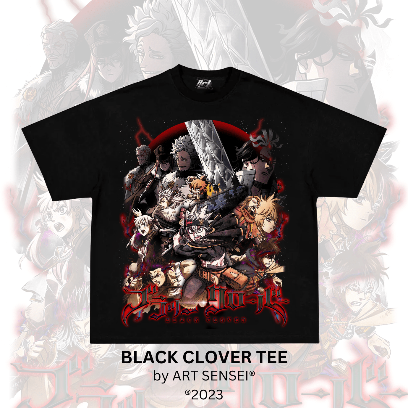 Art Sensei BLACK / S BLACK CLOVER TEE