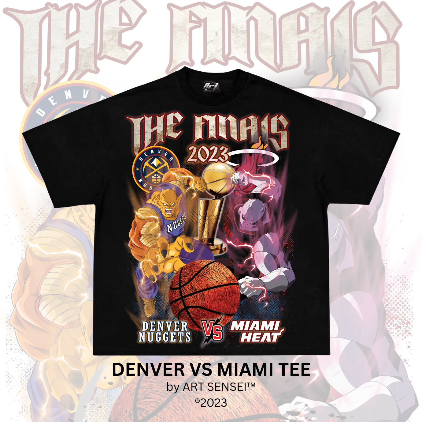 Art Sensei BLACK / S DENVER VS MIAMI TEE