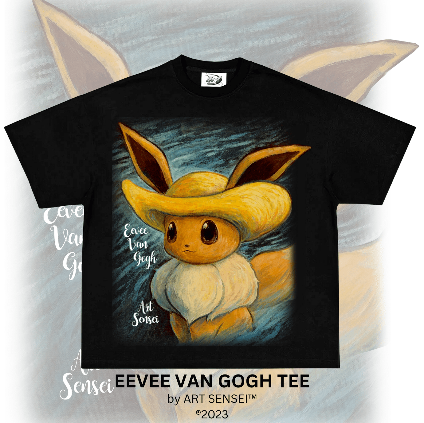 Art Sensei BLACK / S EEVEE VAN GOGH TEE