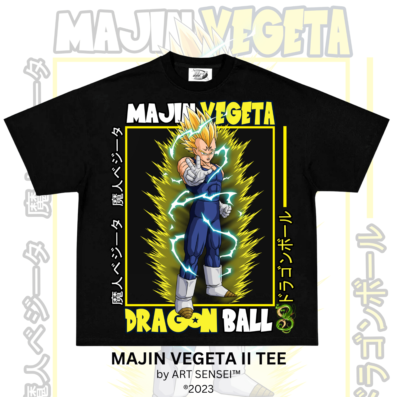 Art Sensei BLACK / S MAJIN VEGETA II TEE