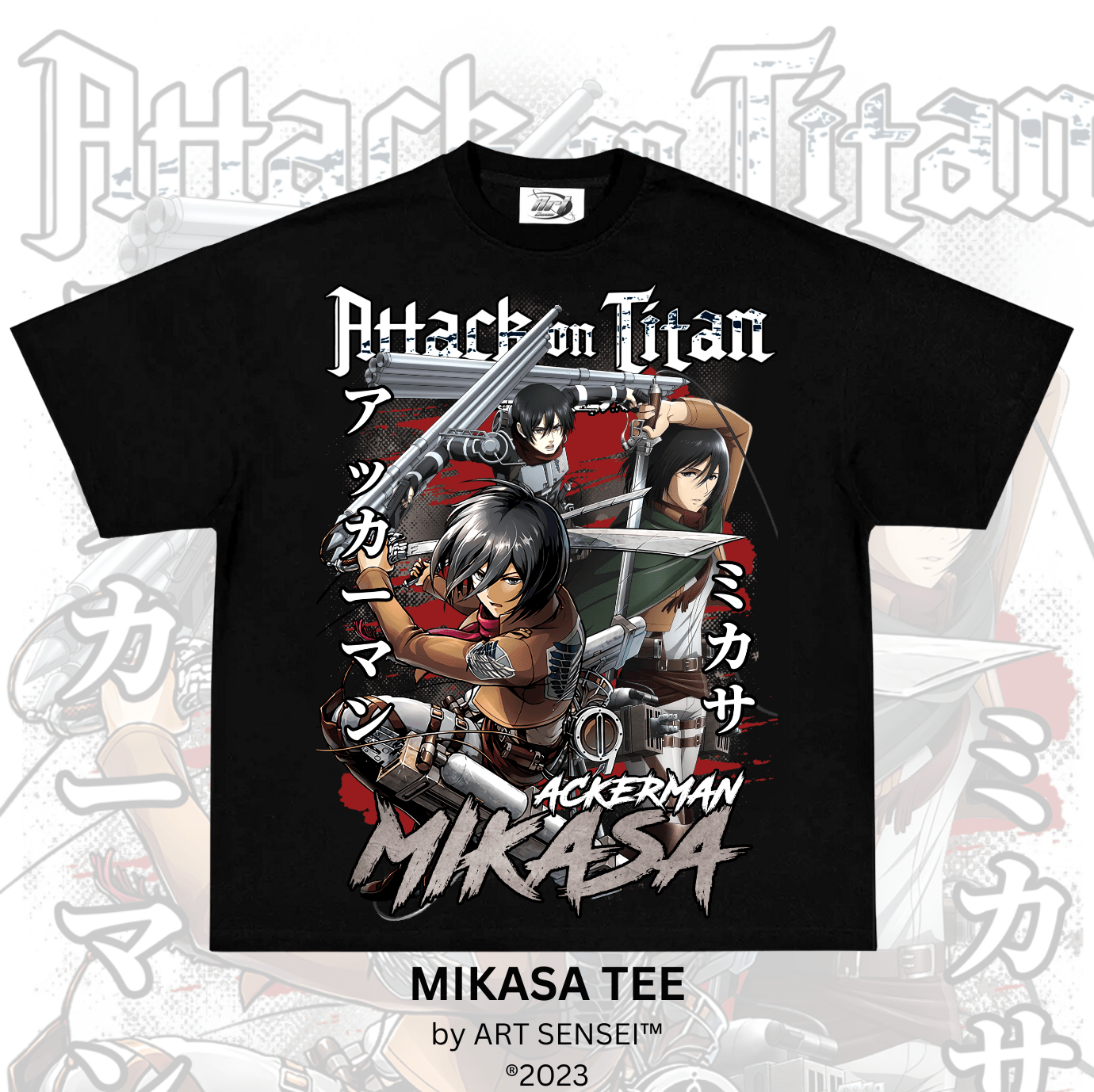 Art Sensei BLACK / S MIKASA TEE