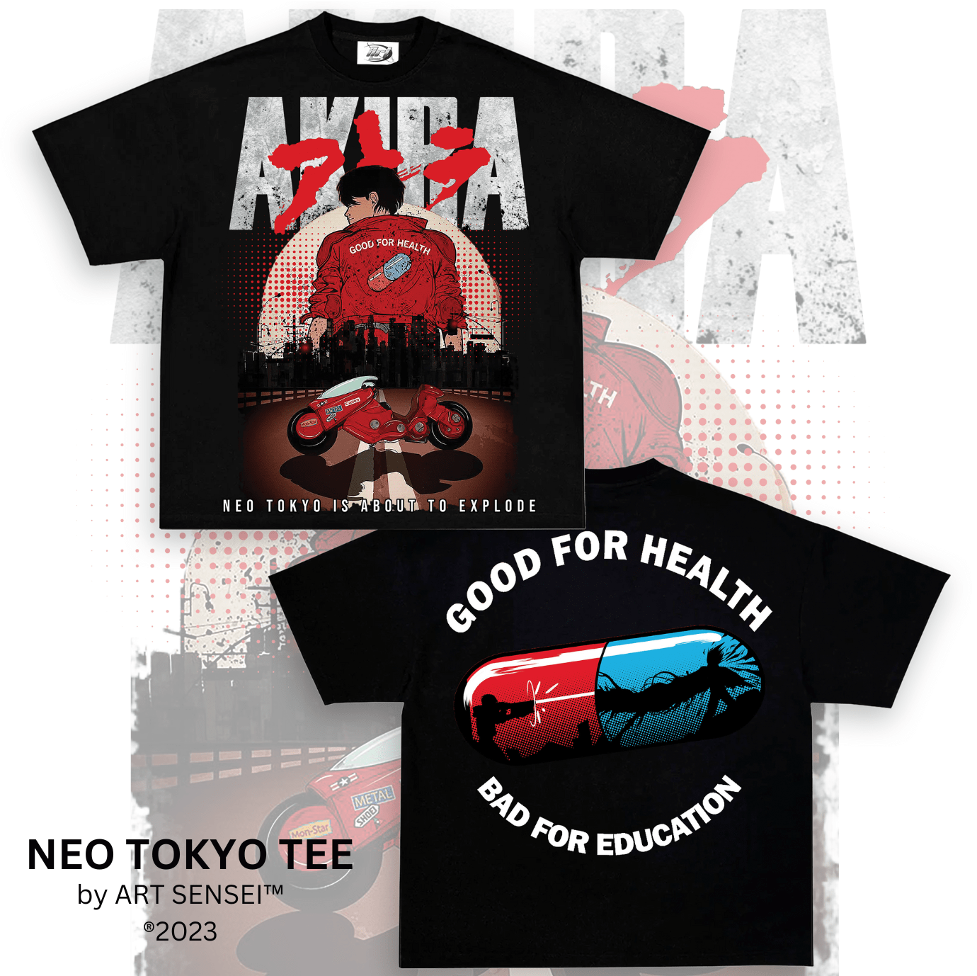 Art Sensei BLACK / S NEO TOKYO DOUBLE SIDE PRINT