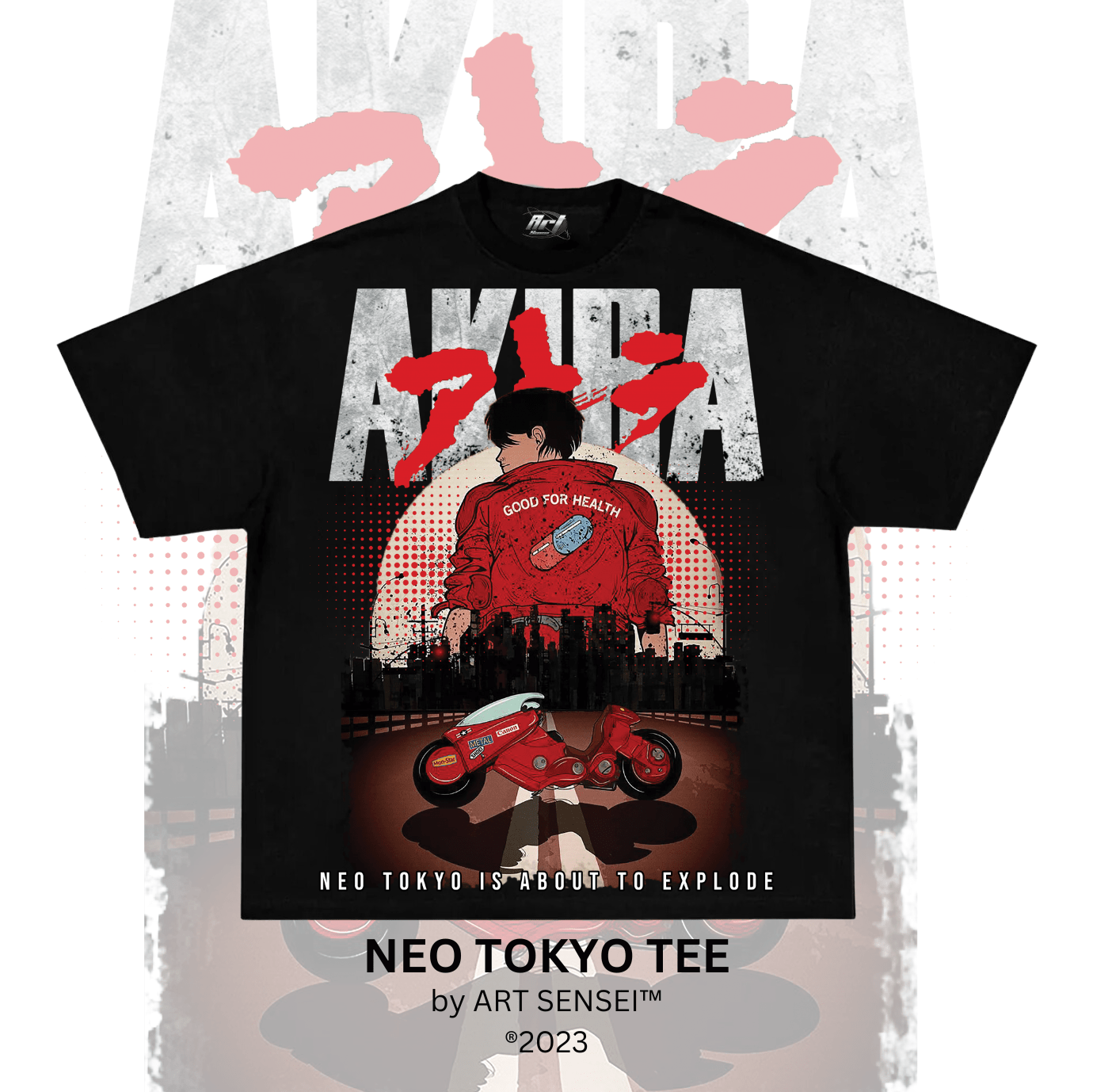 Art Sensei BLACK / S NEO TOKYO TEE SINGLE PRINT