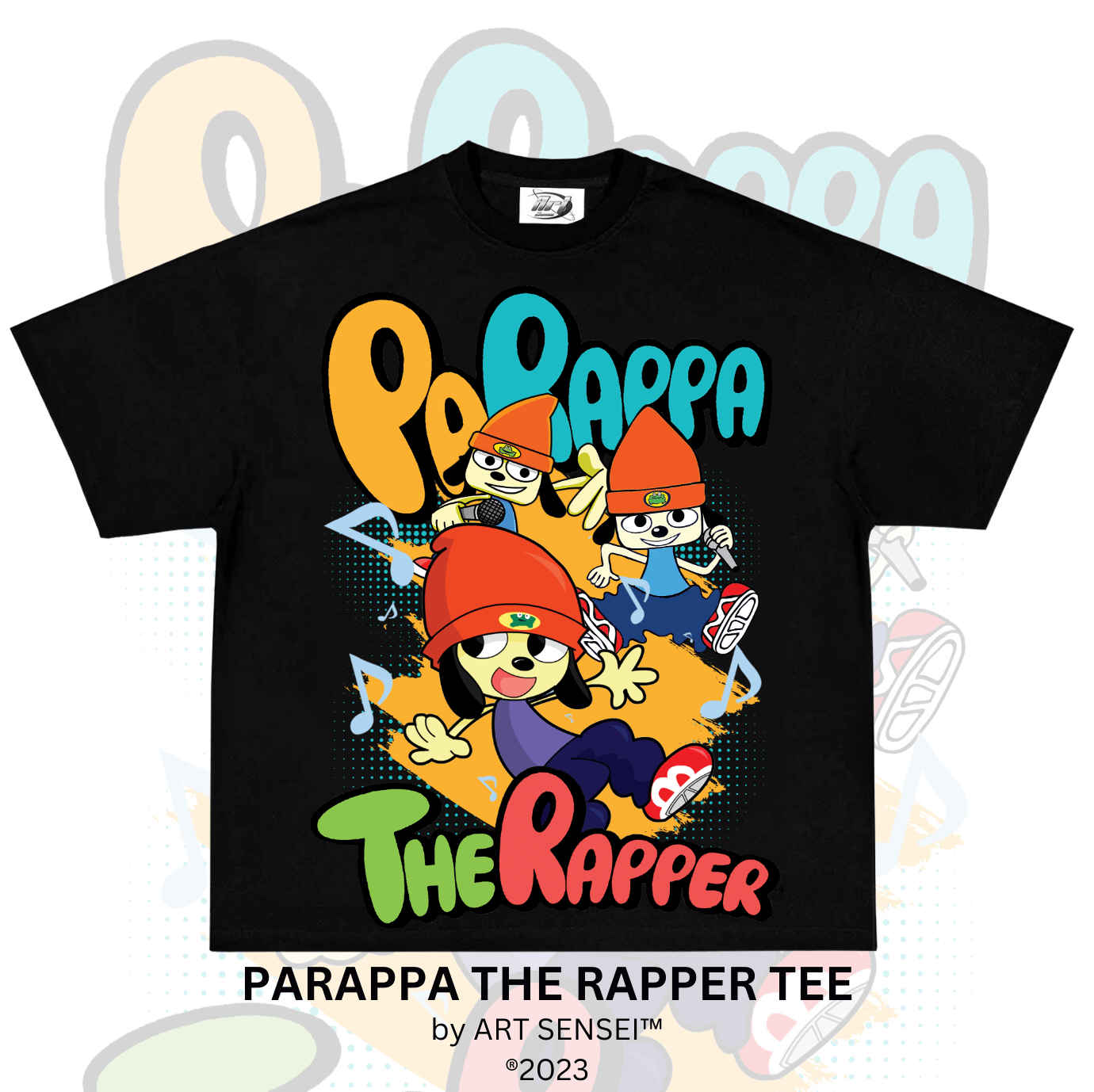 Art Sensei BLACK / S PARAPPA THE RAPPER TEE