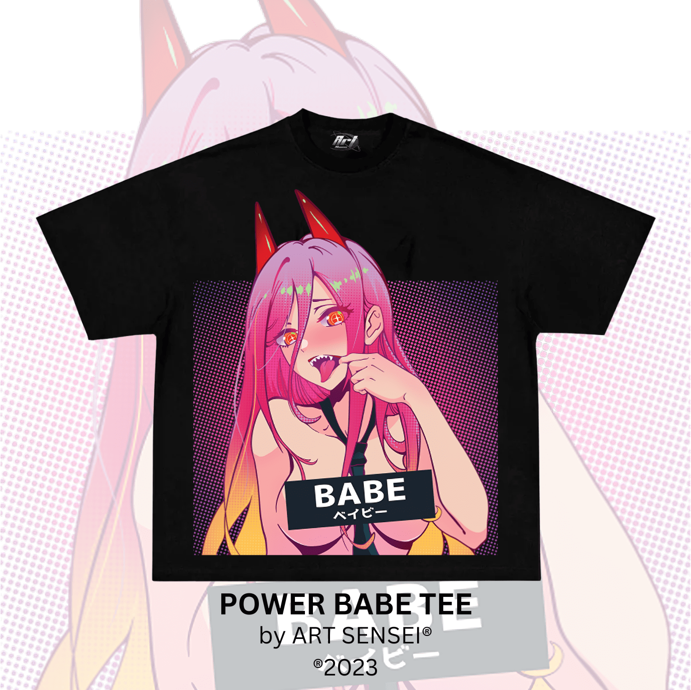 Art Sensei BLACK / S POWER BABE TEE