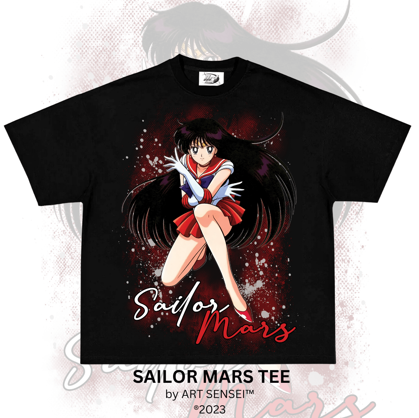 Art Sensei BLACK / S SAILOR MARS TEE