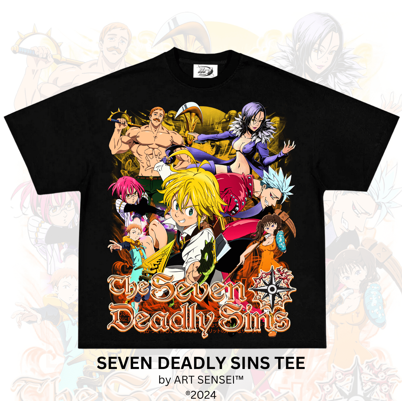 Art Sensei BLACK / S SEVEN DEADLY SINS TEE