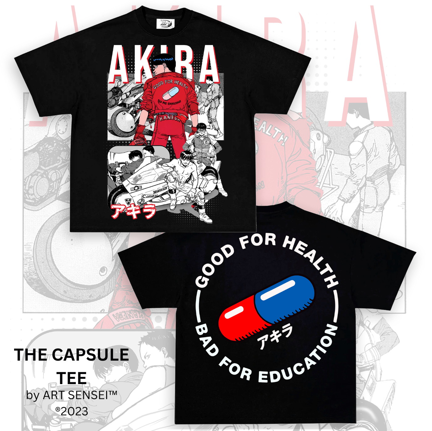 Art Sensei BLACK / S THE CAPSULE TEE DOUBLE SIDE PRINT