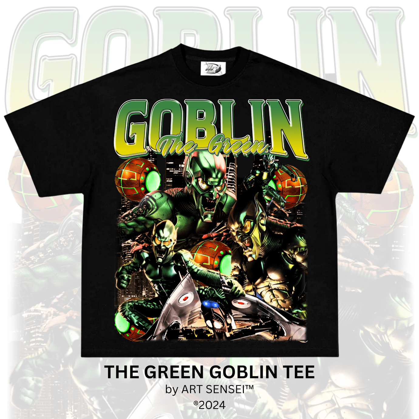 Art Sensei BLACK / S THE GREEN GOBLIN TEE