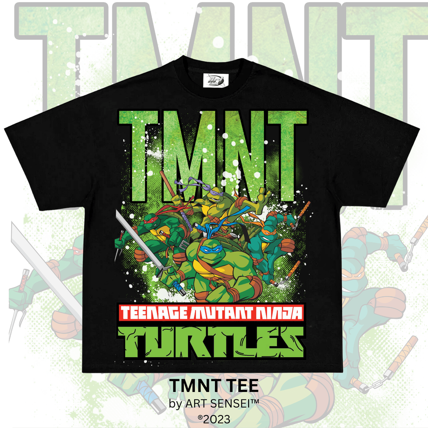 Art Sensei BLACK / S TMNT TEE