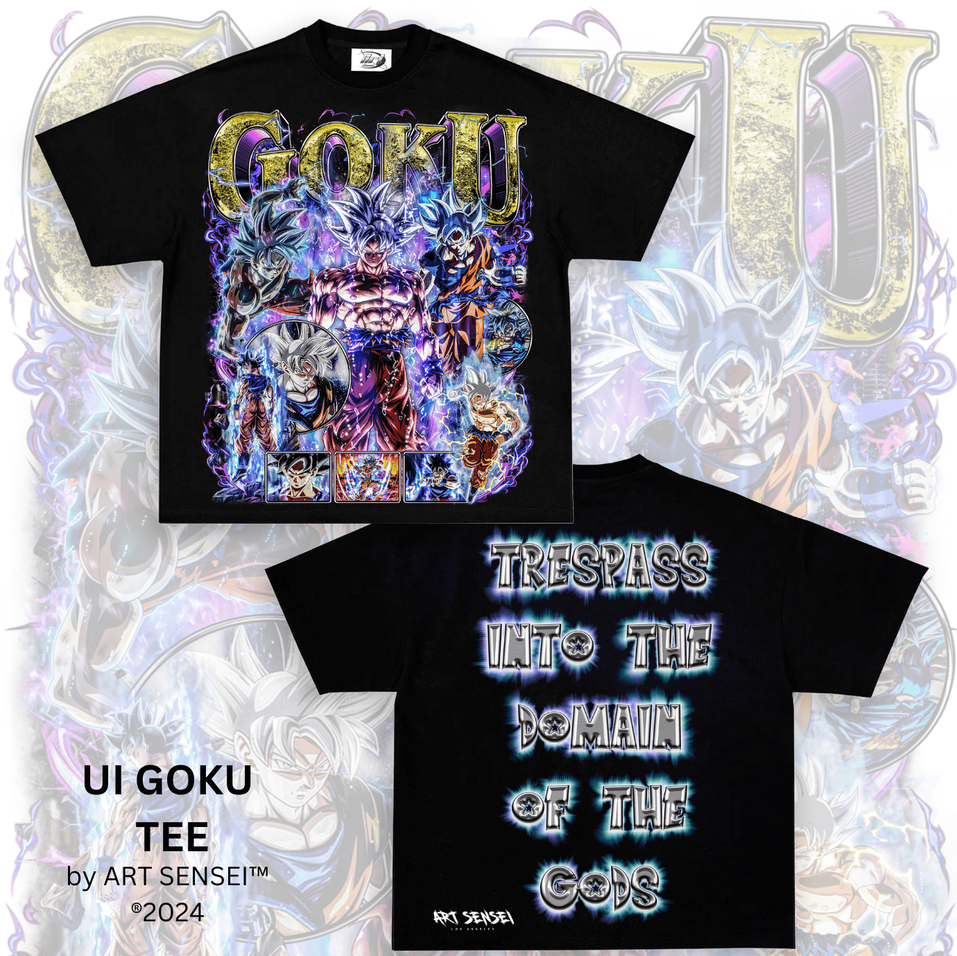 Art Sensei BLACK / S UI GOKU TEE DOUBLE SIDE PRINT