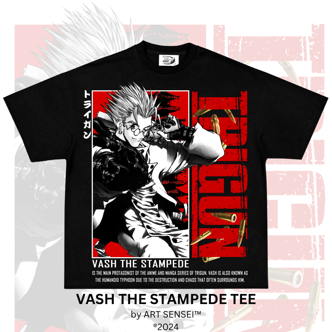 Art Sensei BLACK / S VASH THE STAMPEDE TEE