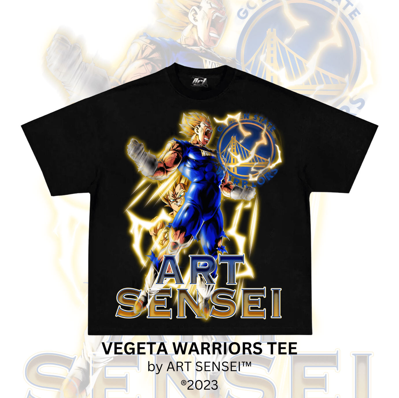 Art Sensei BLACK / S VEGETA WARRIORS TEE