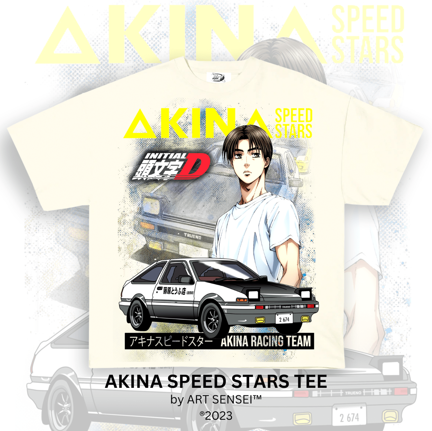 Art Sensei CREAM / S AKINA SPEED STARS TEE