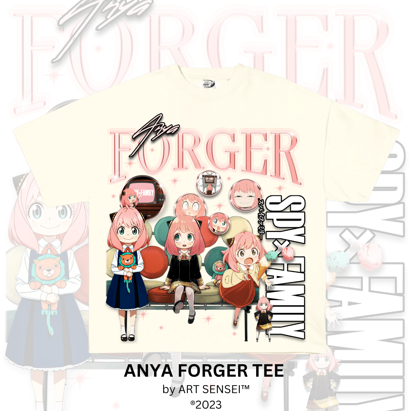 Art Sensei CREAM / S ANYA FORGER TEE