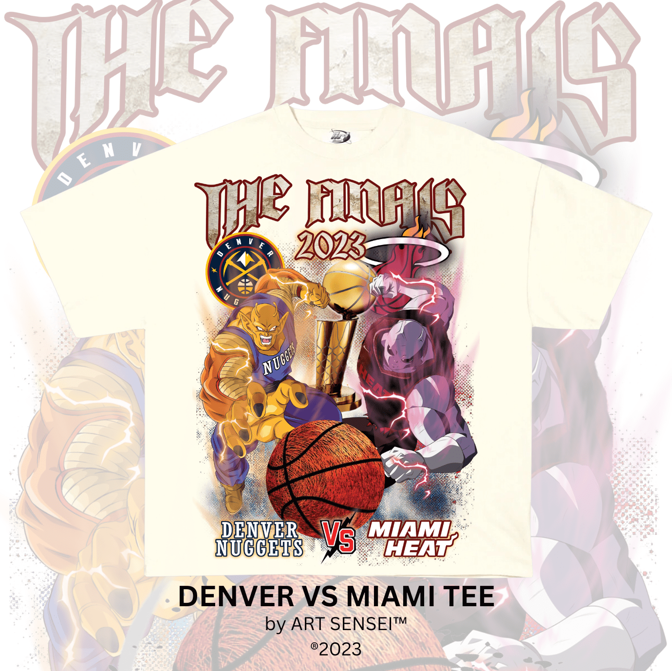 Art Sensei CREAM / S DENVER VS MIAMI TEE