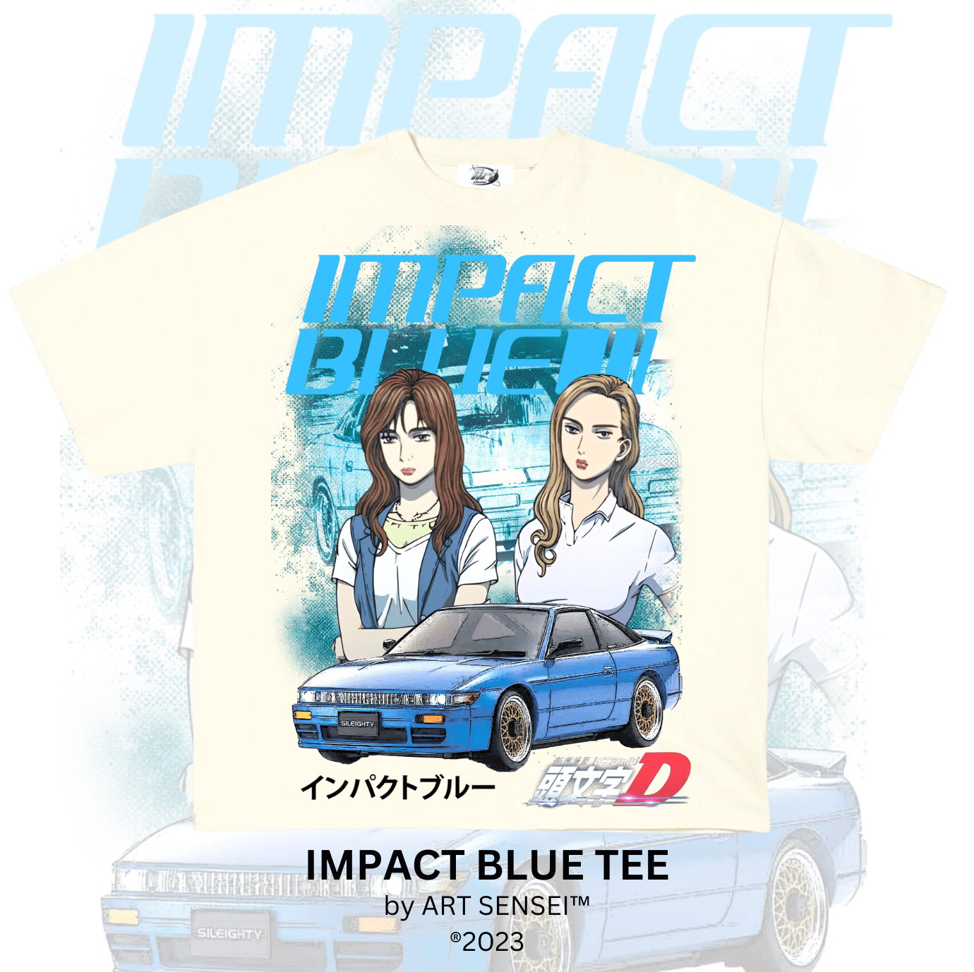 Art Sensei CREAM / S IMPACT BLUE TEE