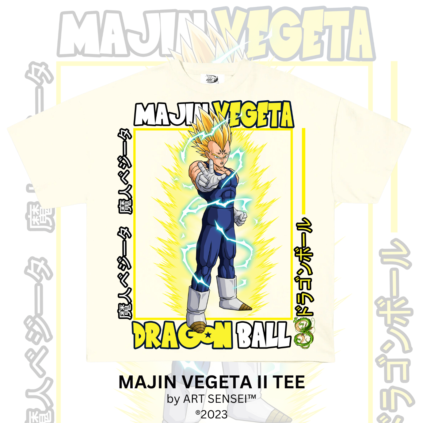 Art Sensei CREAM / S MAJIN VEGETA II TEE