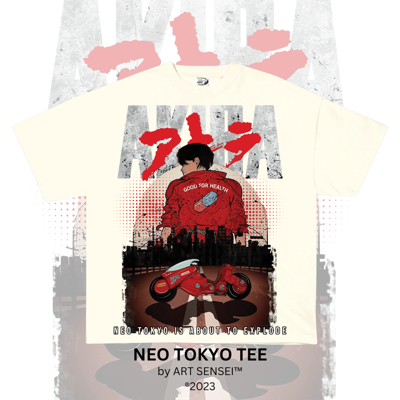 Art Sensei CREAM / S NEO TOKYO TEE SINGLE PRINT