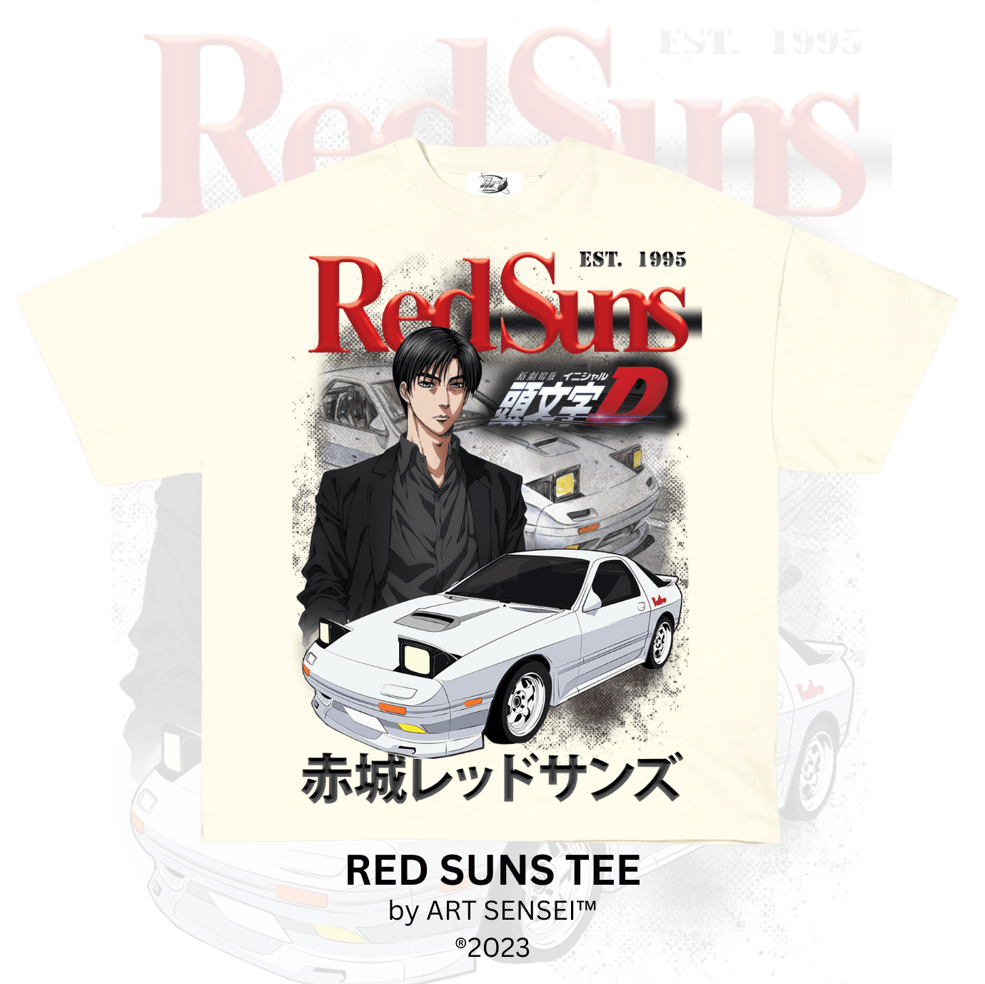 Art Sensei CREAM / S RED SUNS TEE