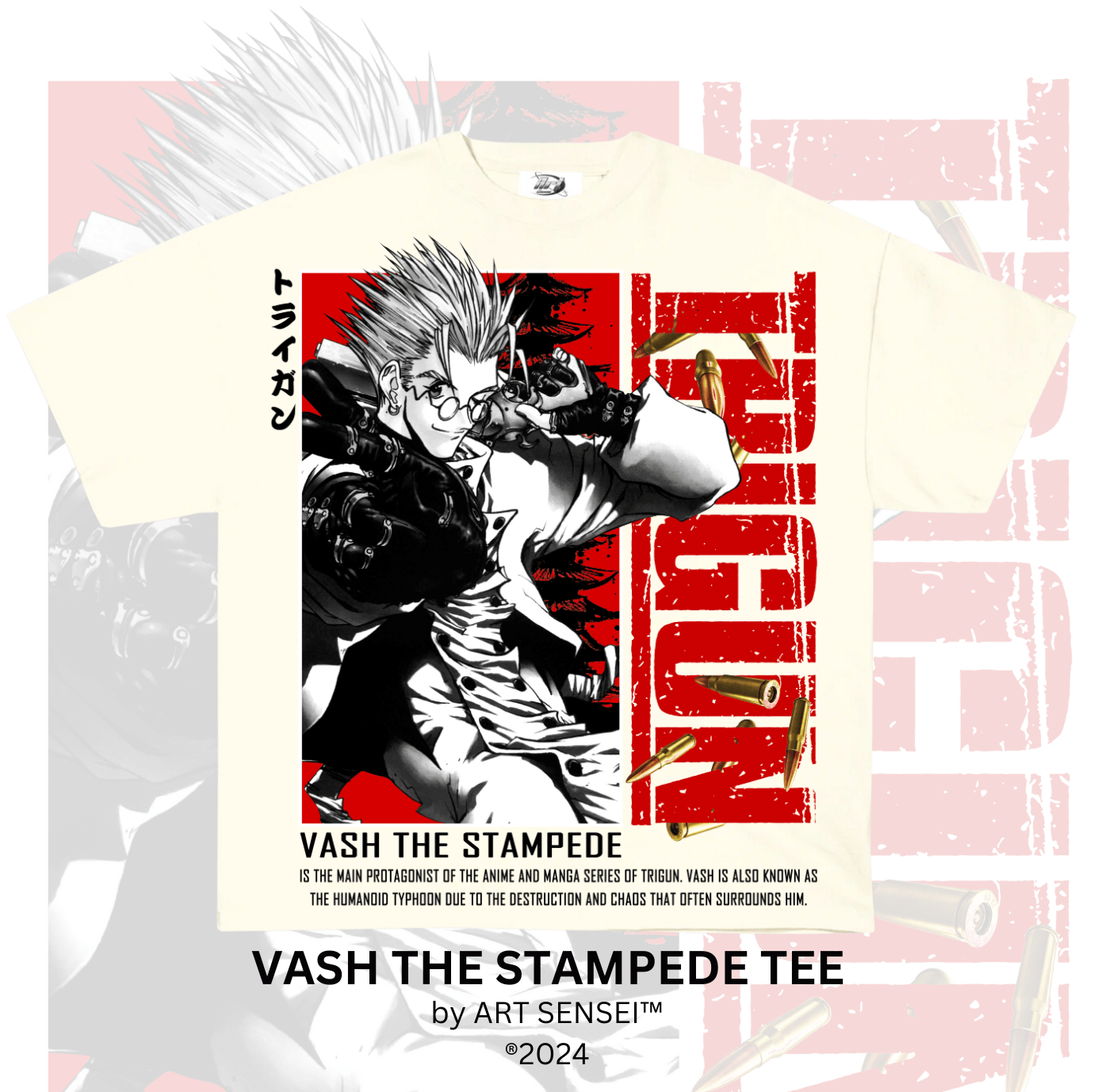 Art Sensei CREAM / S VASH THE STAMPEDE TEE