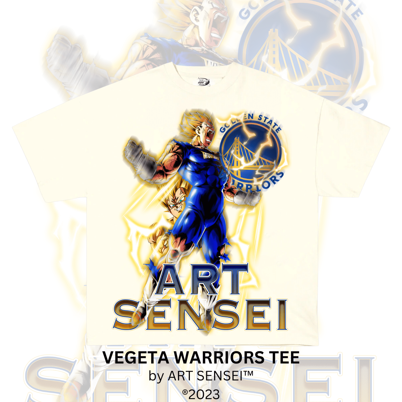 Art Sensei CREAM / S VEGETA WARRIORS TEE