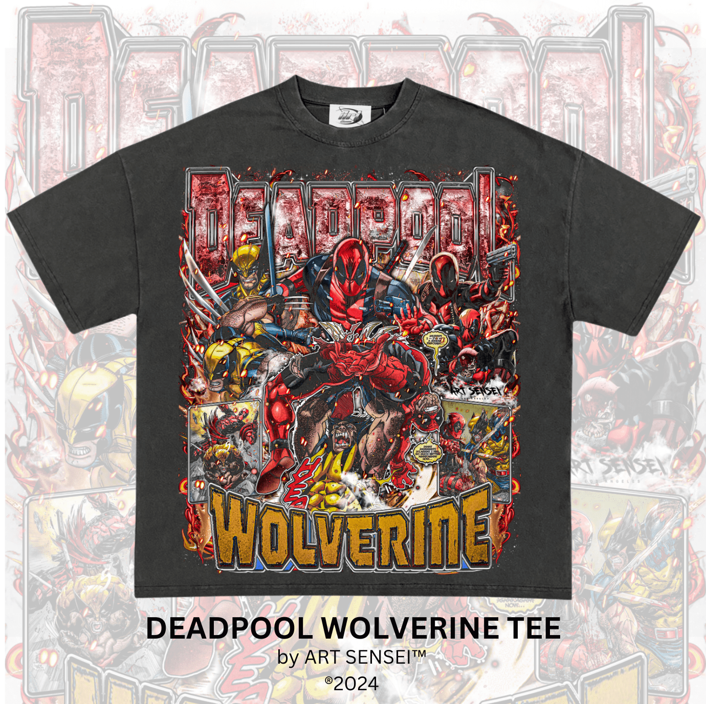 Art Sensei DEADPOOL WOLVERINE TEE