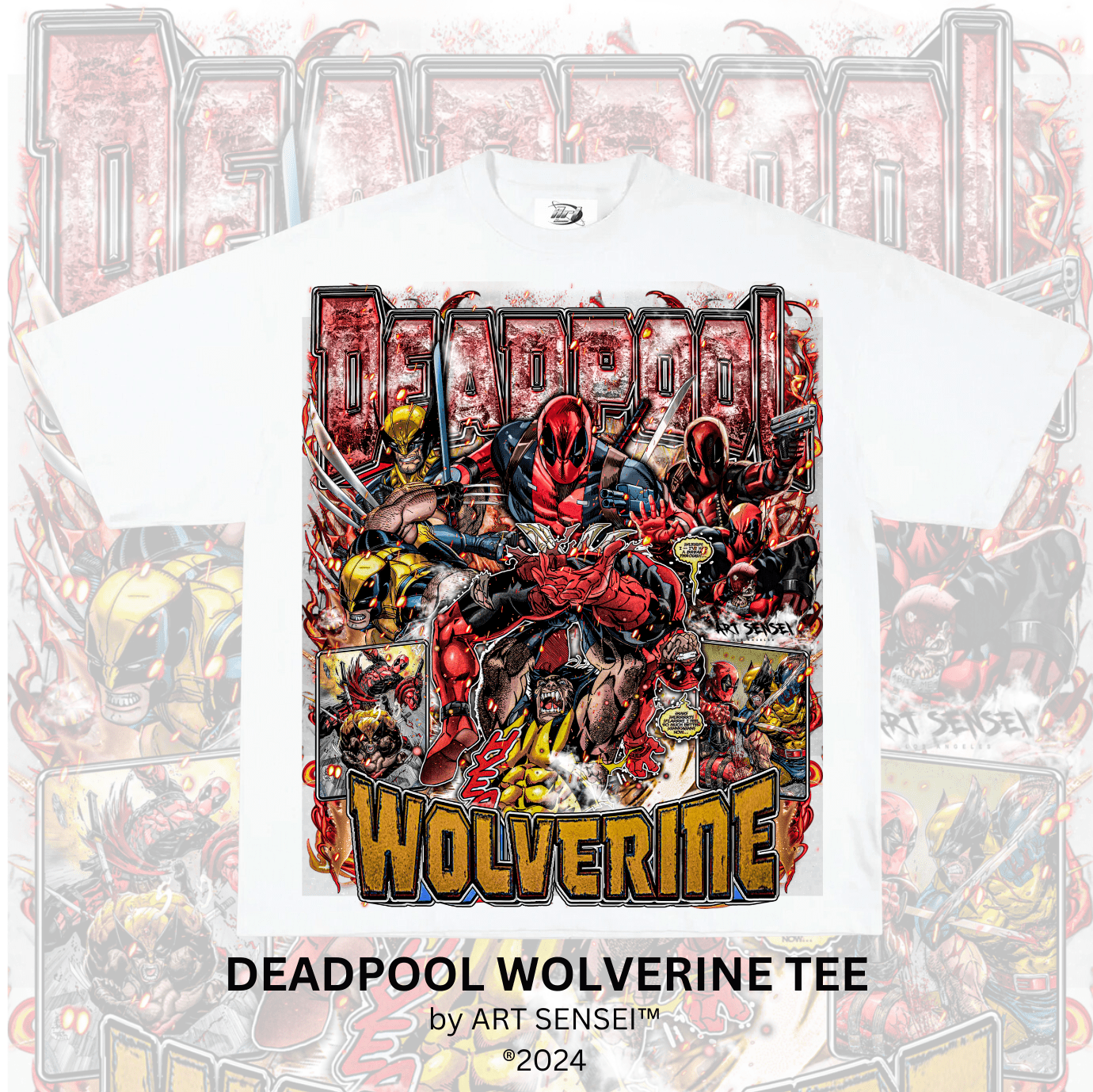 Art Sensei DEADPOOL WOLVERINE TEE