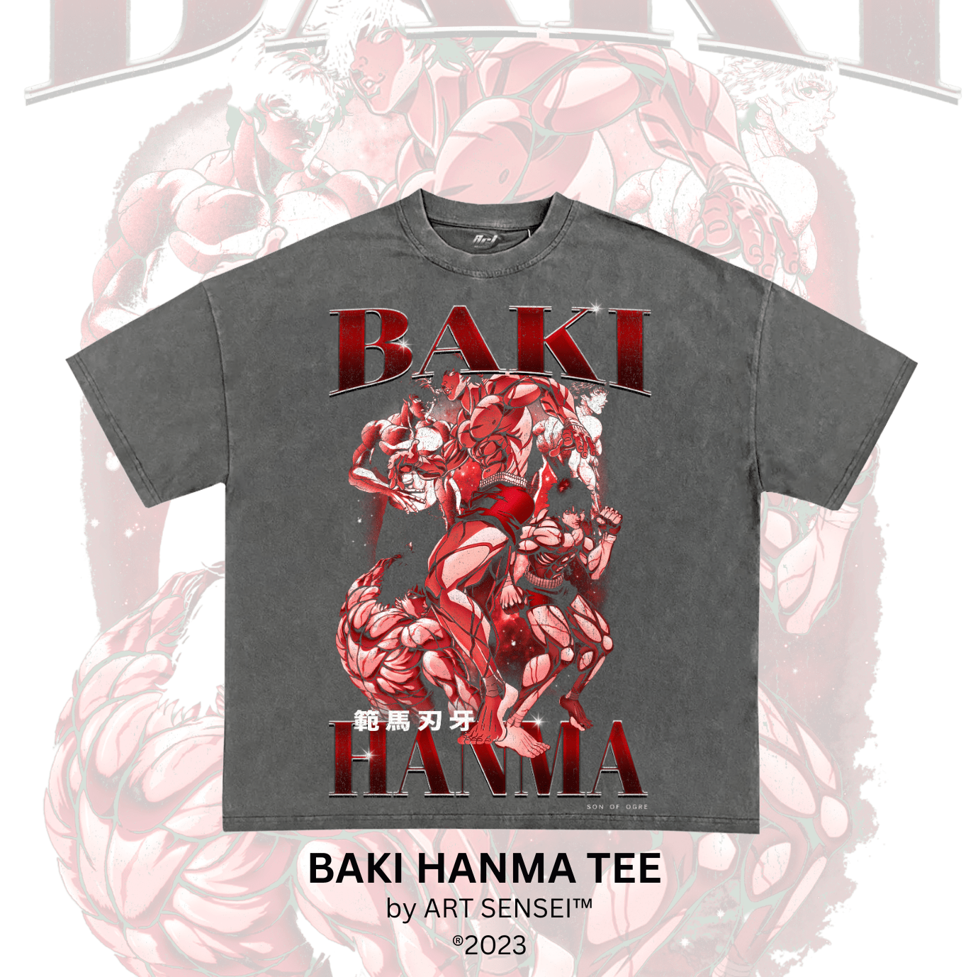 Art Sensei PEPPER / S BAKI HANMA TEE (B)