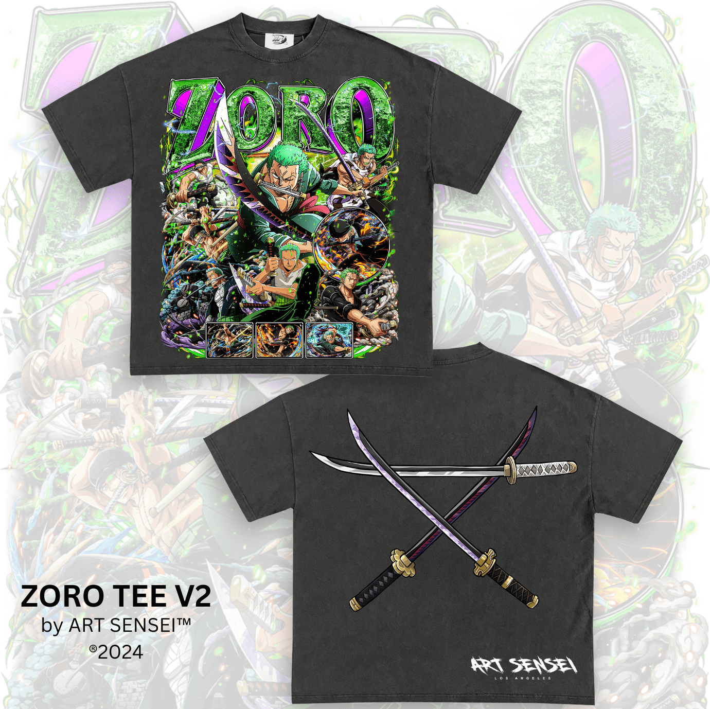 Art Sensei PEPPER / S ZORO TEE V2 DOUBLE SIDE PRINT