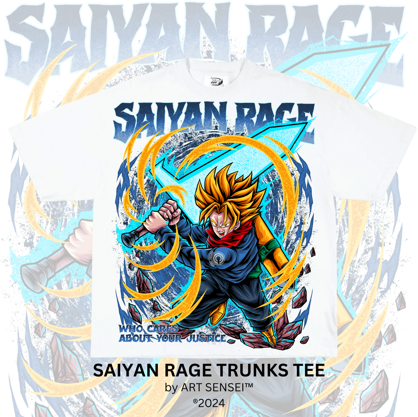 Art Sensei SAIYAN RAGE TRUNKS TEE