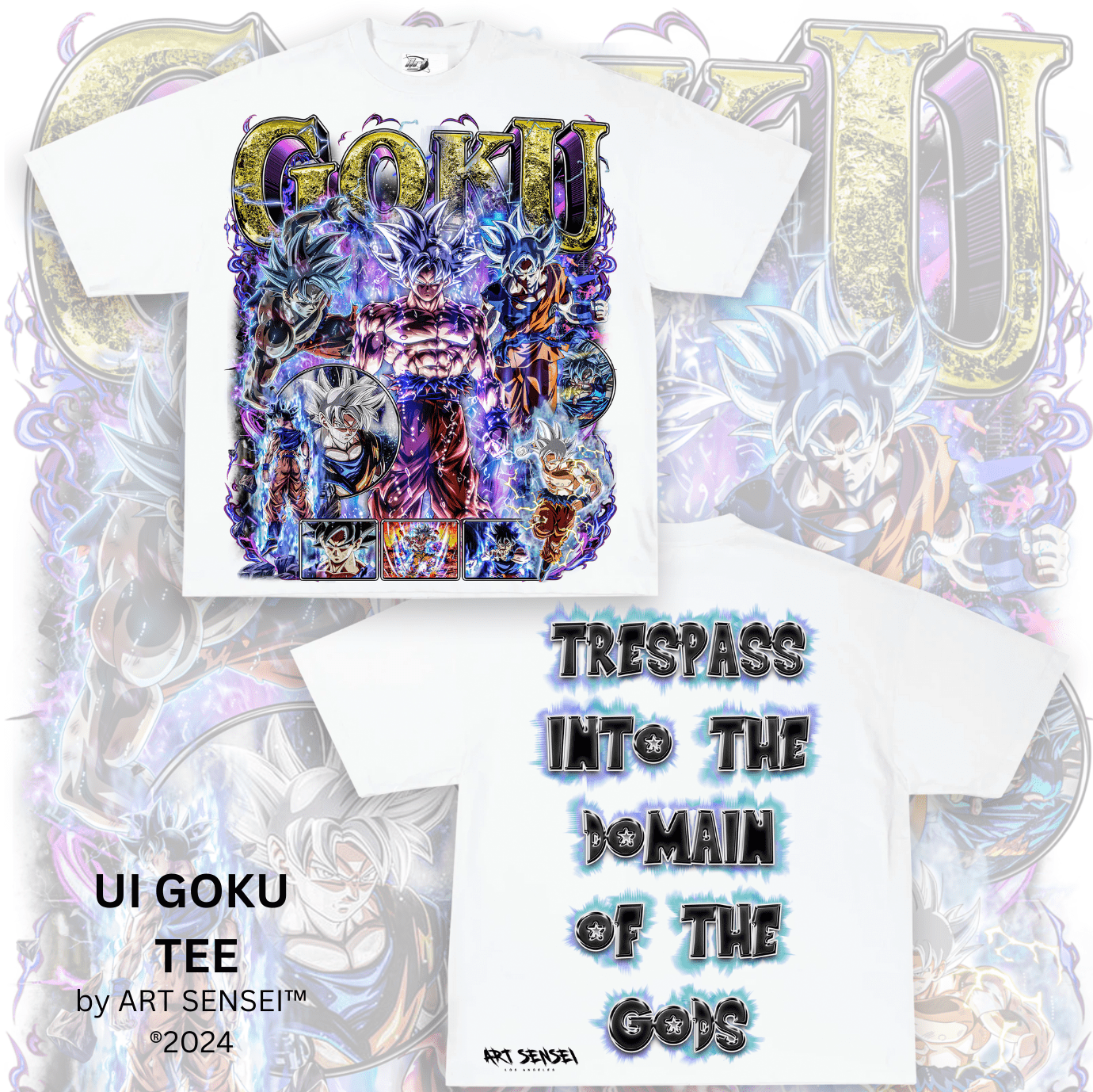 Art Sensei UI GOKU TEE DOUBLE SIDE PRINT