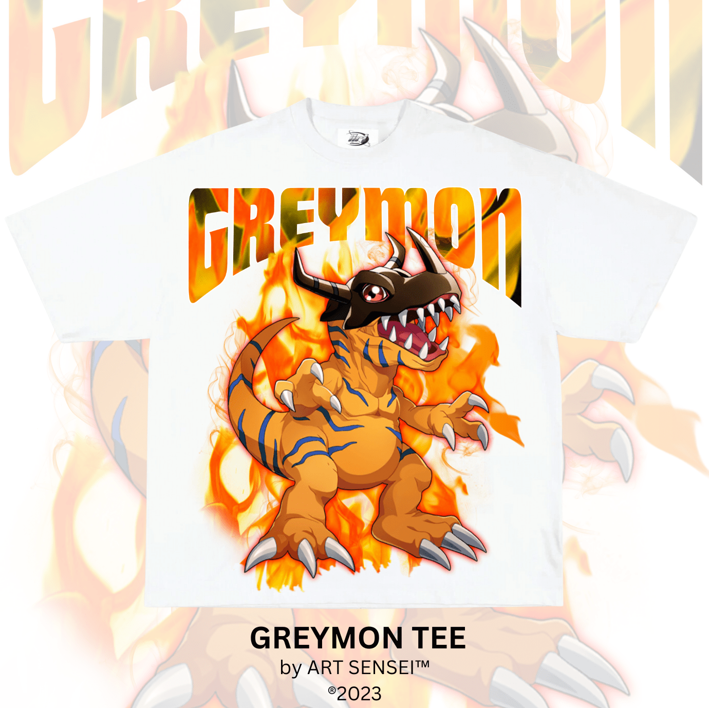 Art Sensei WHITE / S GREYMON TEE