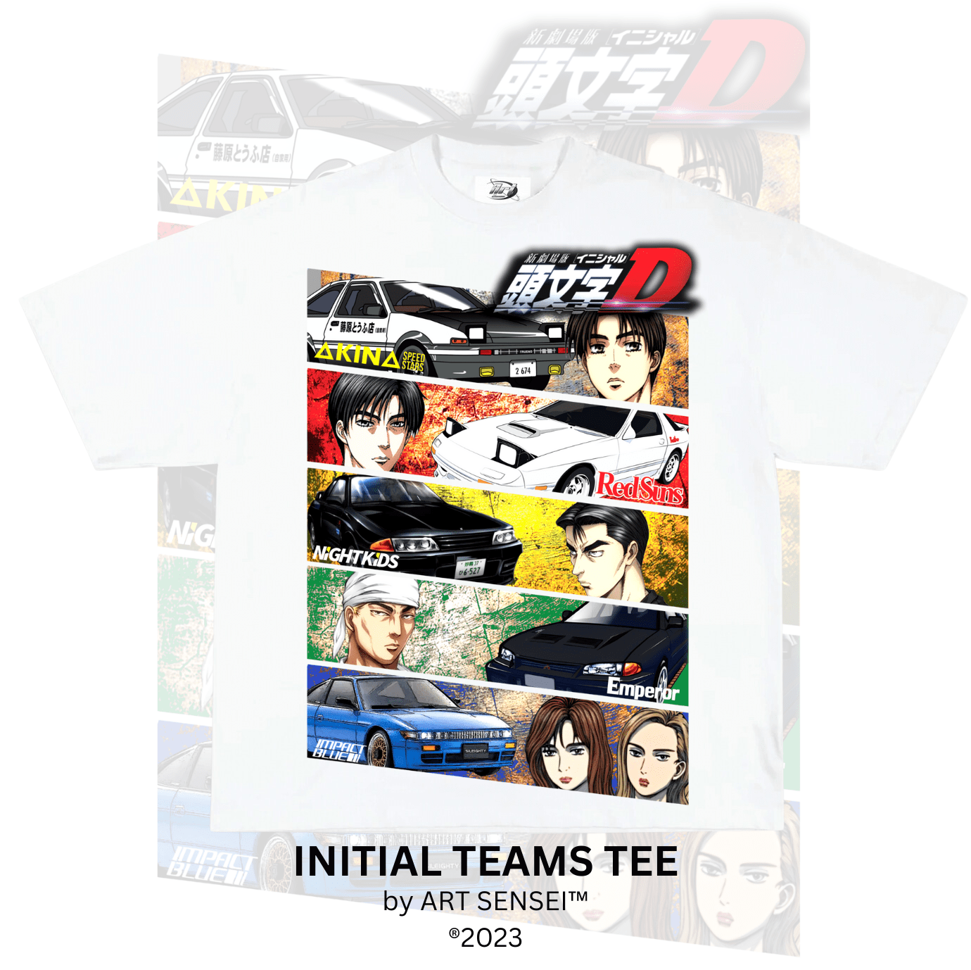 Art Sensei WHITE / S INITIAL TEAMS TEE