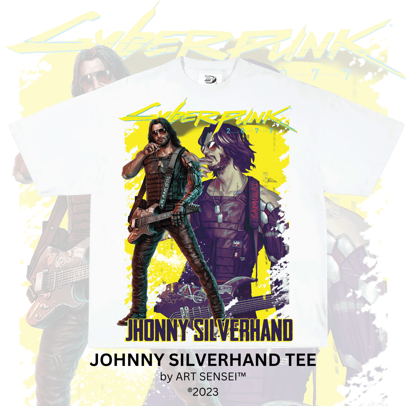 Art Sensei WHITE / S JOHNNY SILVERHAND TEE