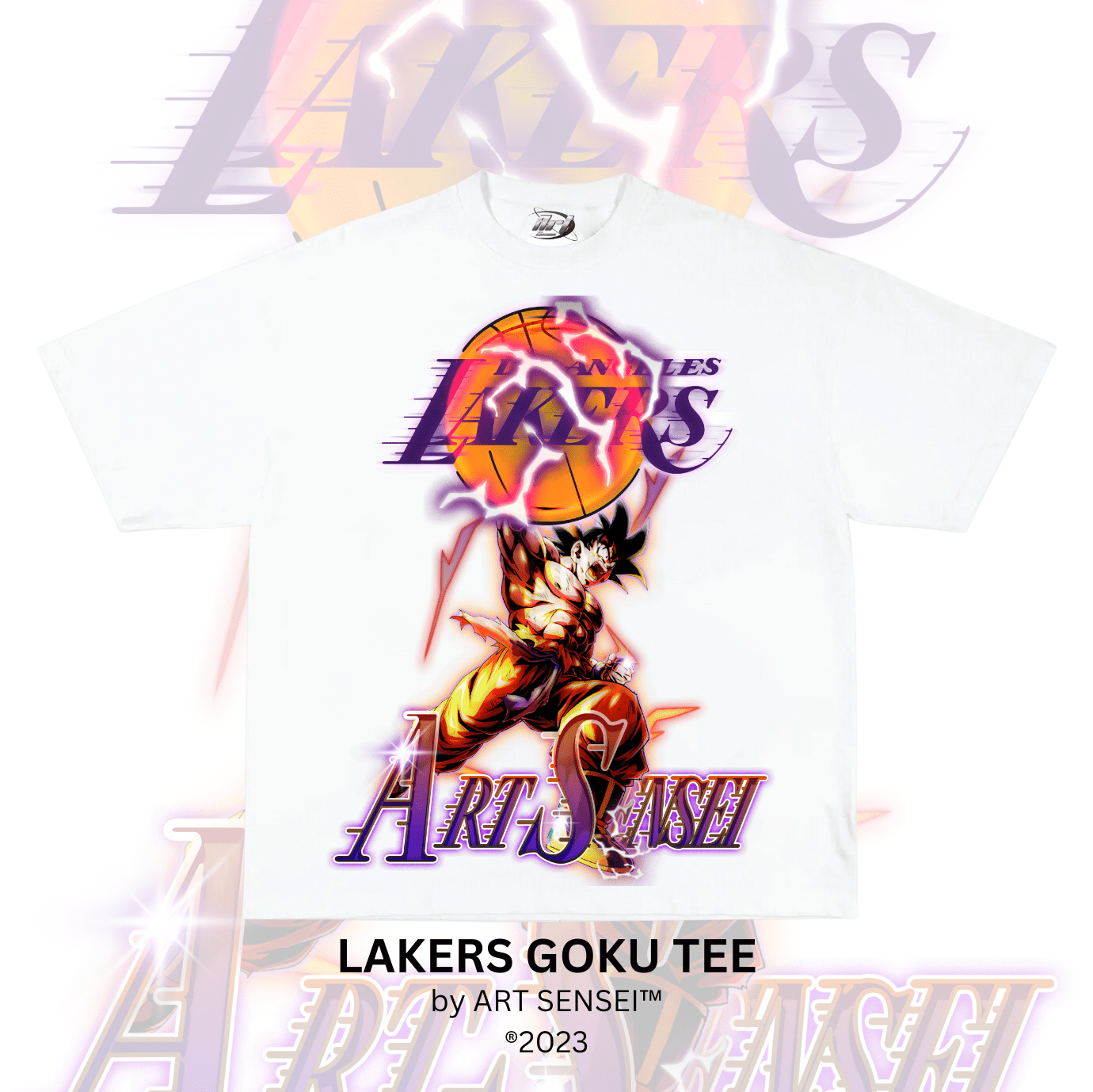 Art Sensei WHITE / S LAKERS GOKU TEE