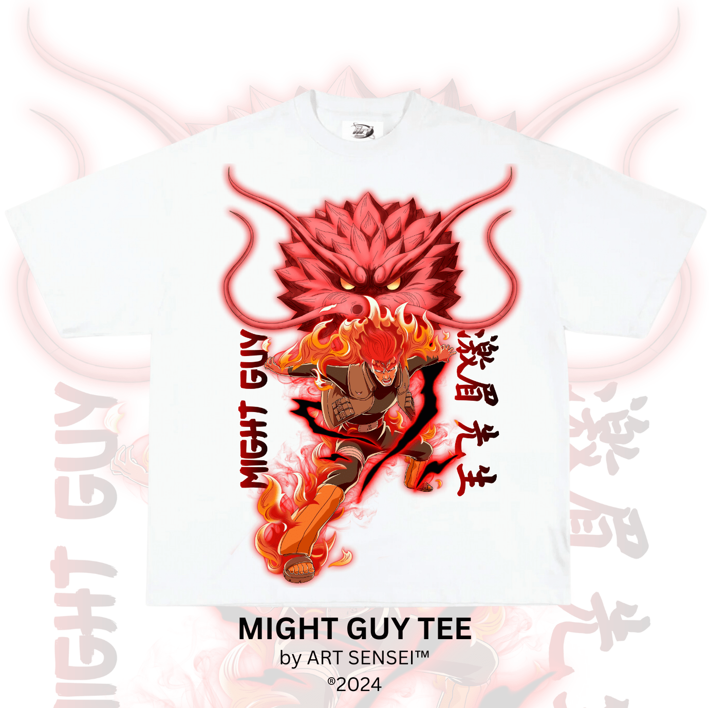 Art Sensei WHITE / S MIGHT GUY TEE