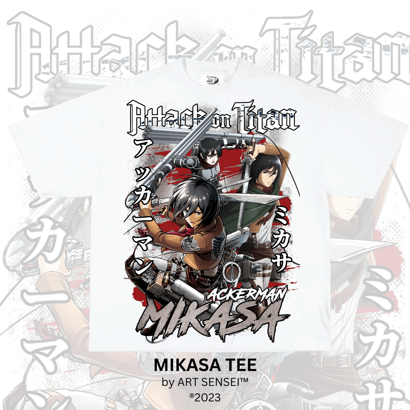 Art Sensei WHITE / S MIKASA TEE