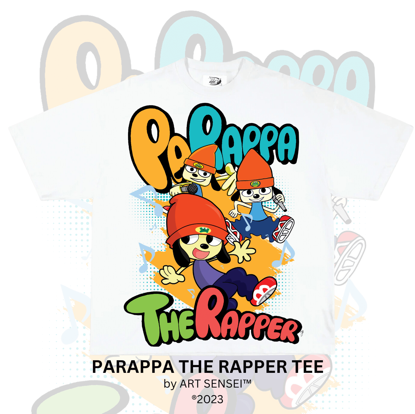 Art Sensei WHITE / S PARAPPA THE RAPPER TEE