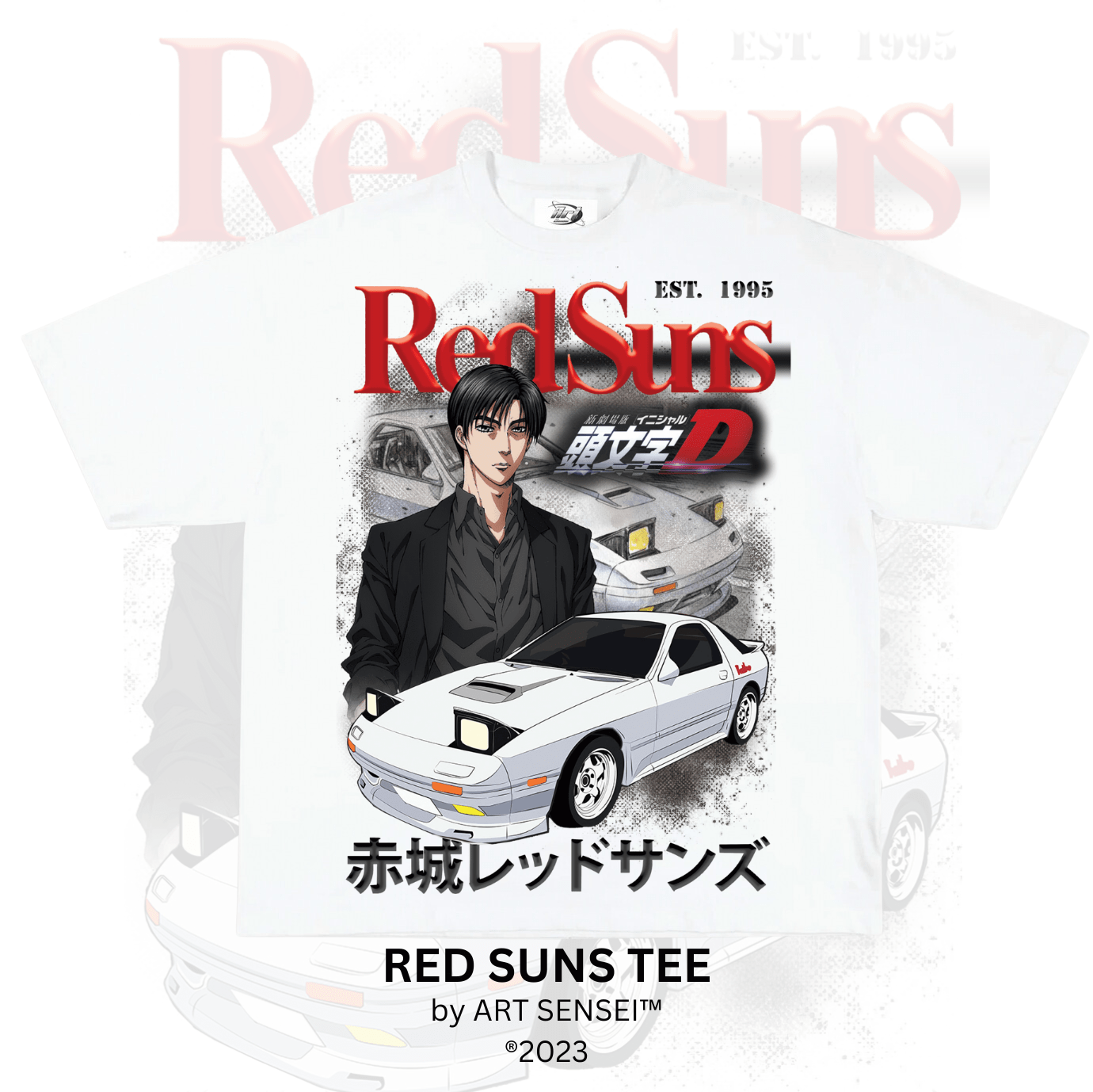 Art Sensei WHITE / S RED SUNS TEE