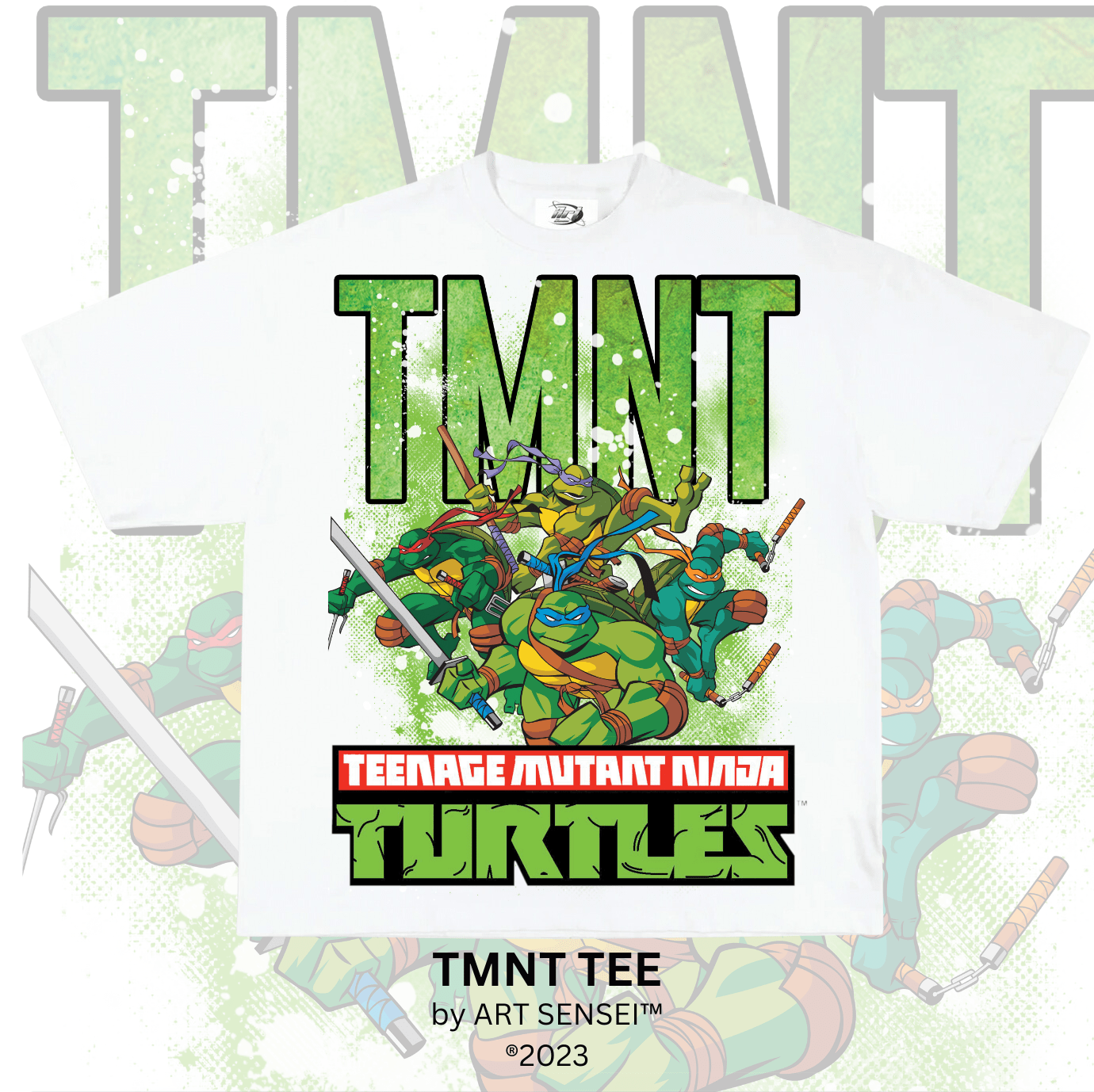 Art Sensei WHITE / S TMNT TEE